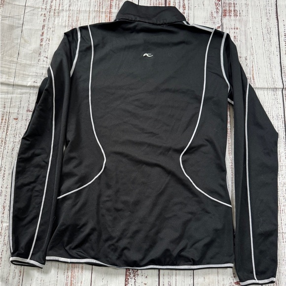 KJUS Womens Black Midlayer 1/4 Zip Performance Pullover Black Size 36/Small - Picture 6 of 6
